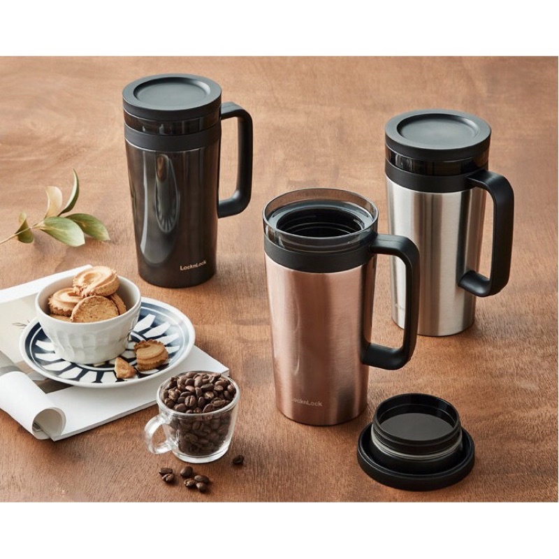 Ly Giữ Nhiệt Có Lọc inox Pha Cà Phê, Trà Lock&Lock Coffee Filter Mug LHC4197 580ml