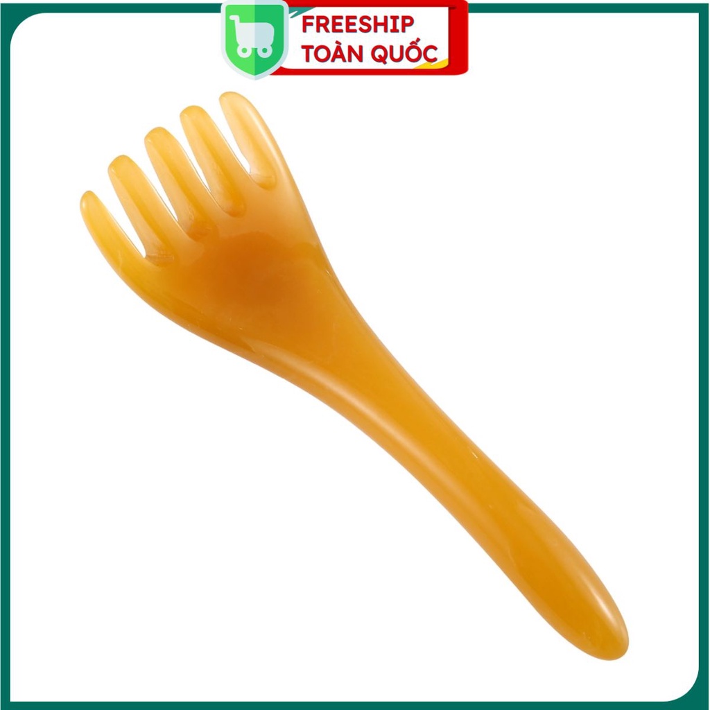 PVN34310 Kẹp massage đầu 5 răng, lược chải tóc, kẹp massage cán dài, nạo vai, cổ, lưng lưu thông mạch máu T2 .