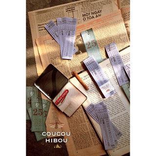 SET 10 MẪU TICKET XE BUS-100 miếng