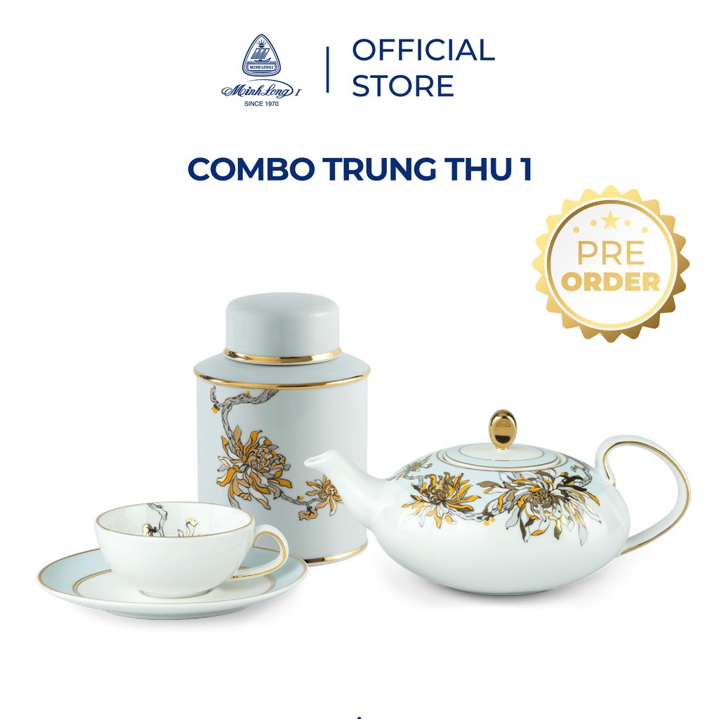 Combo Bộ trà - Hũ trà An Nhiên Minh Long