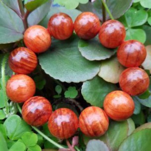Vòng tay Huyết Long phong thủy trừ tà thấu quang -dung246