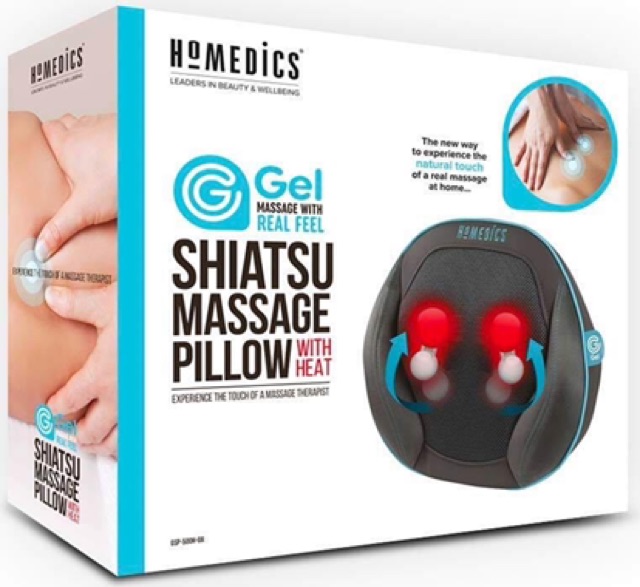 [BH 2 Năm] Gối massage công nghệ Shiatsu GEL 3D HoMedics SGP-1100H