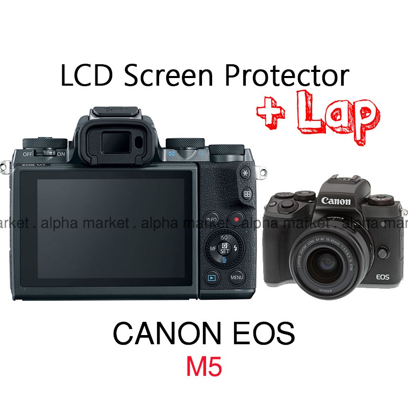 Miếng Dán Bảo Vệ Màn Hình Lcd Chống Trầy Cho Máy Ảnh Canon Eos M M3 M5 M10 Dslr 100d Rebel Sl1