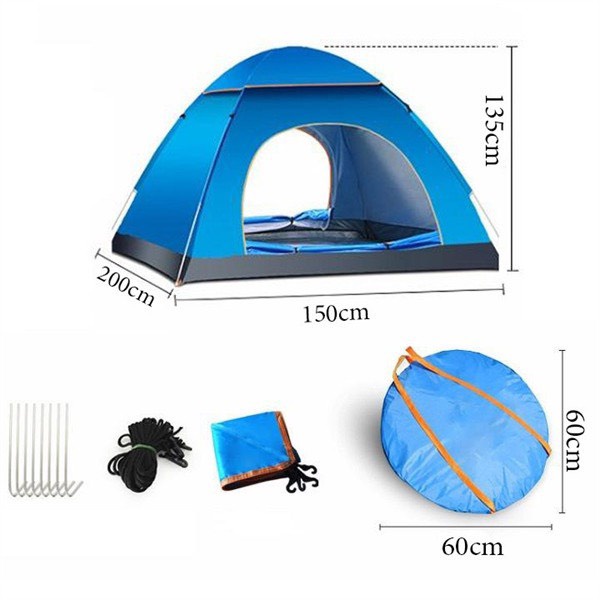 Lều cắm trại chống thấm, Lều cắm trại 1.5m*2m