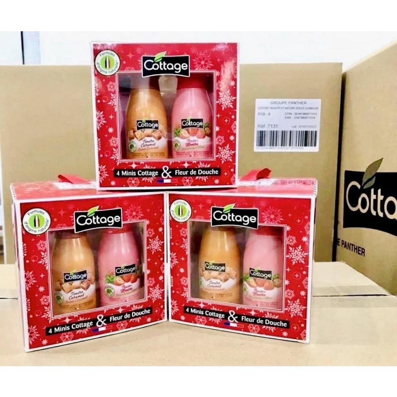 SET 4 SỮA TẮM COTTAGE PHÁP HÀNG CHÍNH HÃNG