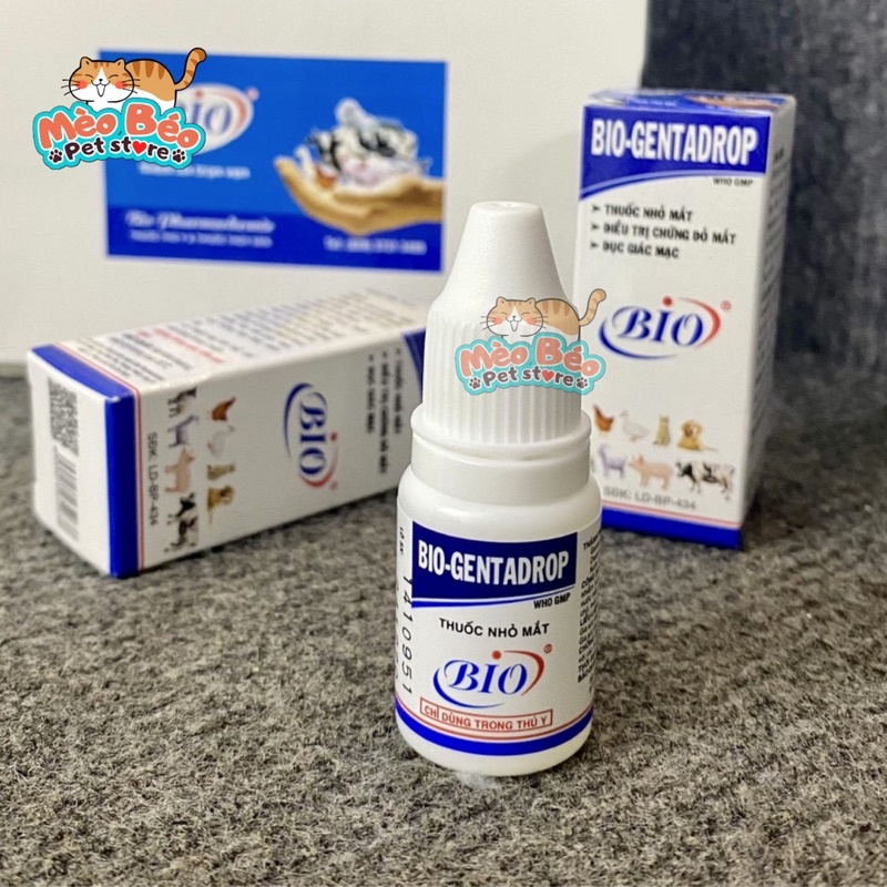 Nhỏ Mắt cho Chó Mèo Bio - Gentadrop 10ml