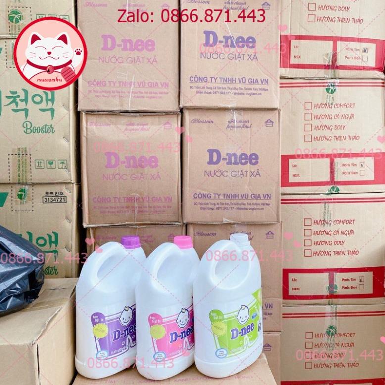 ⚡𝐅𝐑𝐄𝐄𝐒𝐇𝐈𝐏⚡ Nước giặt D-nee 4 màu 1 thùng 4 can.