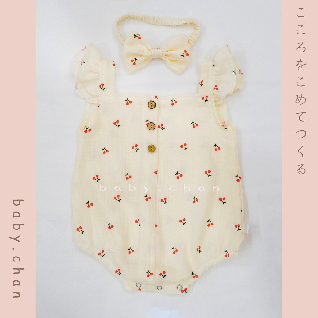 Bodysuit cho bé, áo liền quần bé gái, bodysuit cho bé gái sơ sinh,6 tháng, 1 tuổi vải cotton thấm hút mồ hôi, mềm mịn.