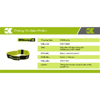 Dây đàn hồi tập mông đùi MDBuddy MD1389