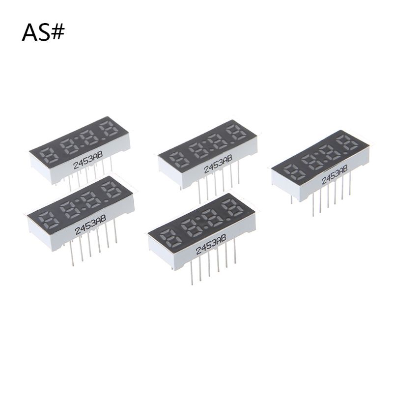 Set 5 Đồng Hồ Đỏ 4 Chữ Số 0.25inch 2453AS 2453BS