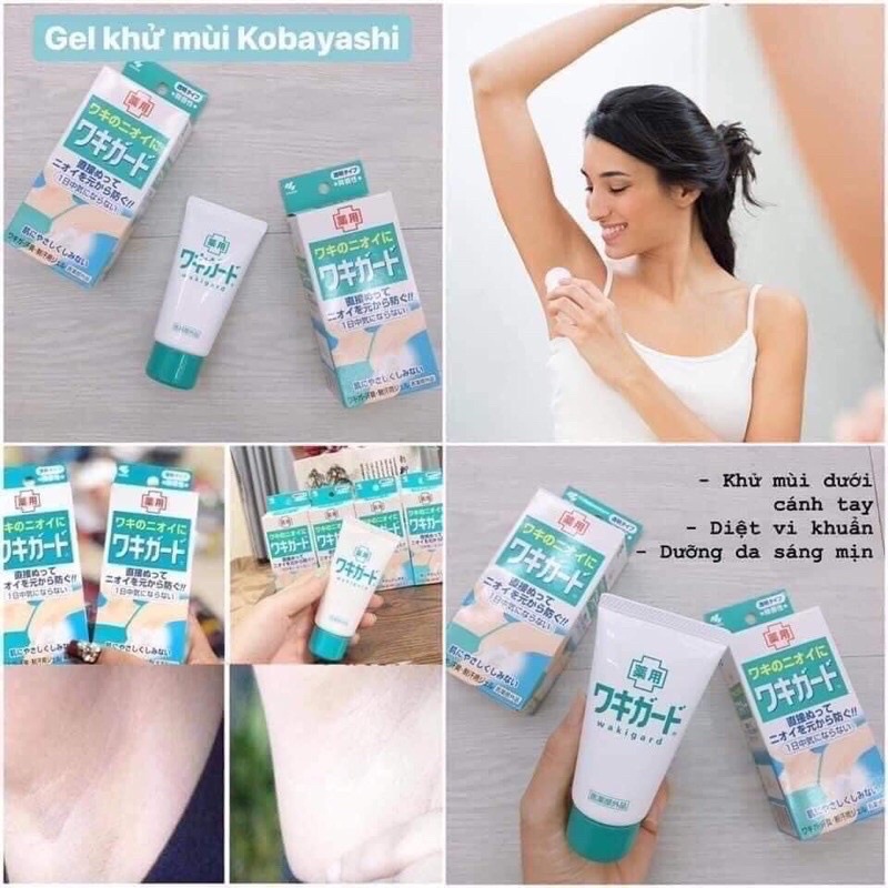 Lăn Khử Mùi Hôi Nách KOBAYASHI Dạng Gel - Nhật Bản chính hãng