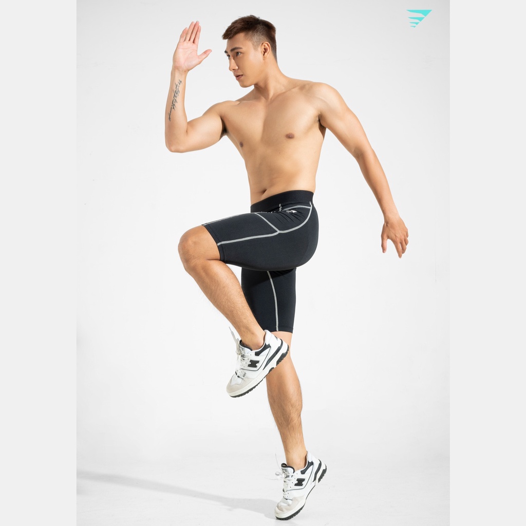 Quần legging đùi thể thao nam Fitme Combat form ôm body hỗ trợ giữ nhiệt bó cơ trong tập gym đá bóng yoga