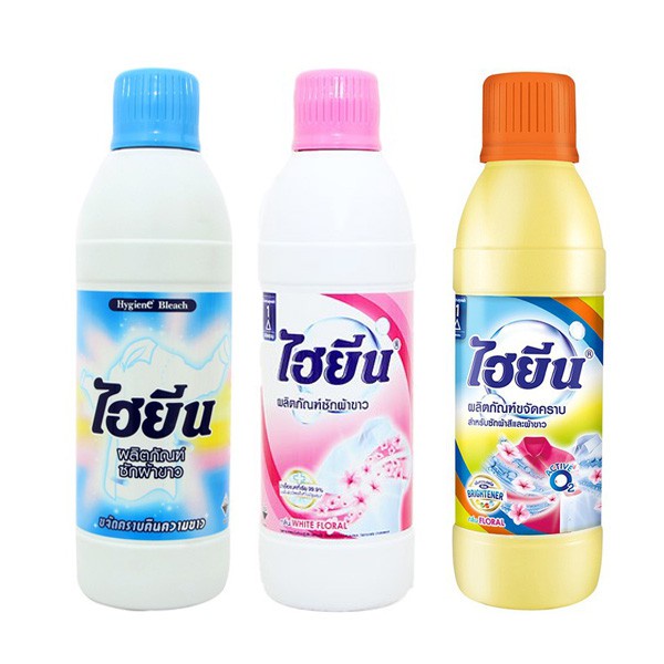 Thuốc tẩy trắng, tẩy màu quần áo thái lan 250ml - nước tẩy hygiene sạch các vết bẩn