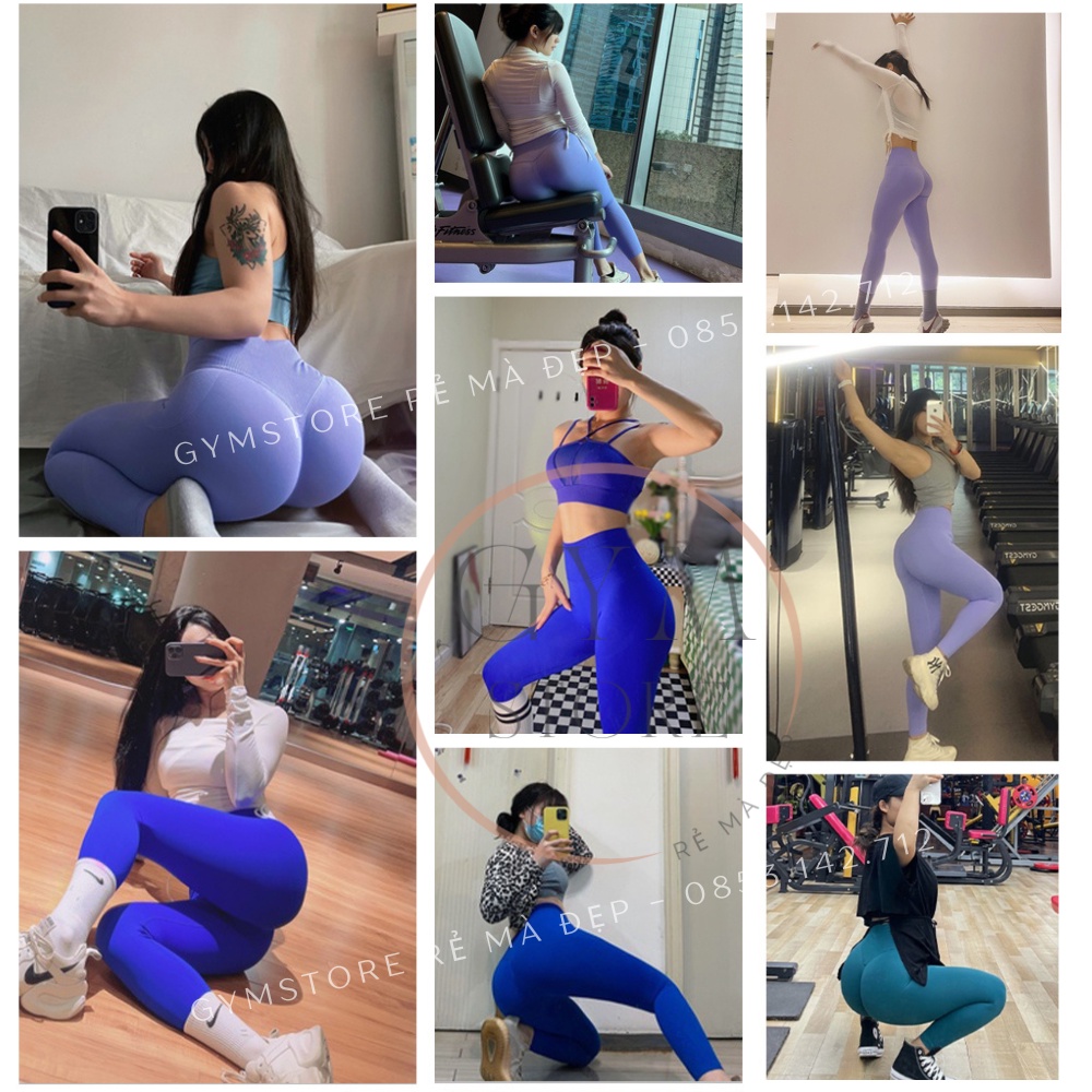 Quần legging chun mông sexy ❤️FREESHIP❤️ tập gym yoga thun dệt cạp gen bụng co giãn 4 chiều thấm hút mồ hôi 𝐆𝐘𝐌𝐒𝐓𝐎𝐑𝐄 601