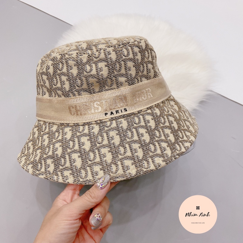 Mũ Bucket DIOR Nam Nữ Siêu Hot, Hàng Loại 1, 2 Lớp Full Tag Mác, Chất Vải Dày Dặn - Hàng Quảng Châu