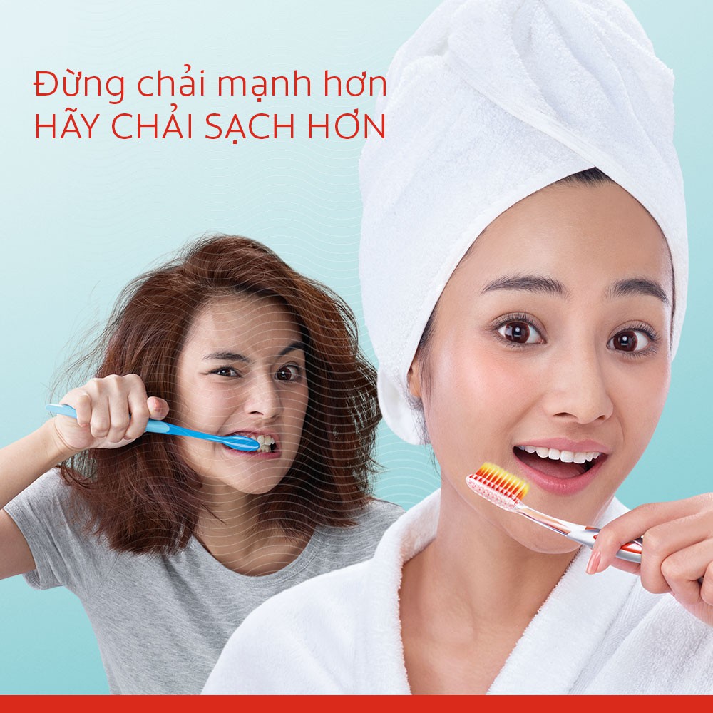 [Mã FMCGCO5 giảm 8% đơn 250K] Bộ 2 Bàn chải Colgate Slimsoft Advanced Twin siêu mềm bảo vệ nướu