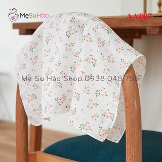 100% hàng nhập từ hàn về, hàng có sẵnset khăn sữa sợi tre 10c 2 size 35 35 - ảnh sản phẩm 6