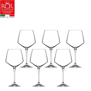 Bộ 6 ly vang pha lê ý rcr aria burgundy 720ml