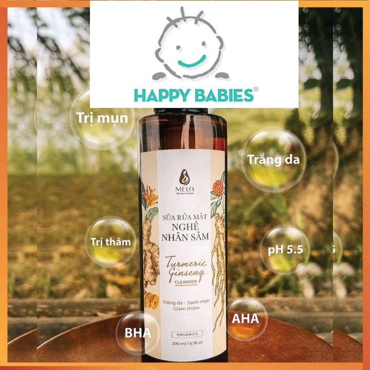 FREESHIP Sữa rửa mặt nghệ nhân sâm ( 200ml ) MELA