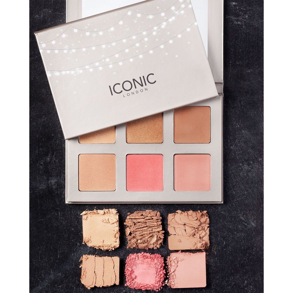 Bảng phấn tạo khối, highlight, má hồng Iconic London Blaze Chaser Face Palette