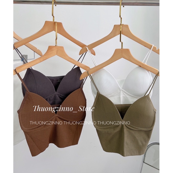 [Ảnh thật/Video] Áo bra đan dây - áo bra tập - bra viền ren