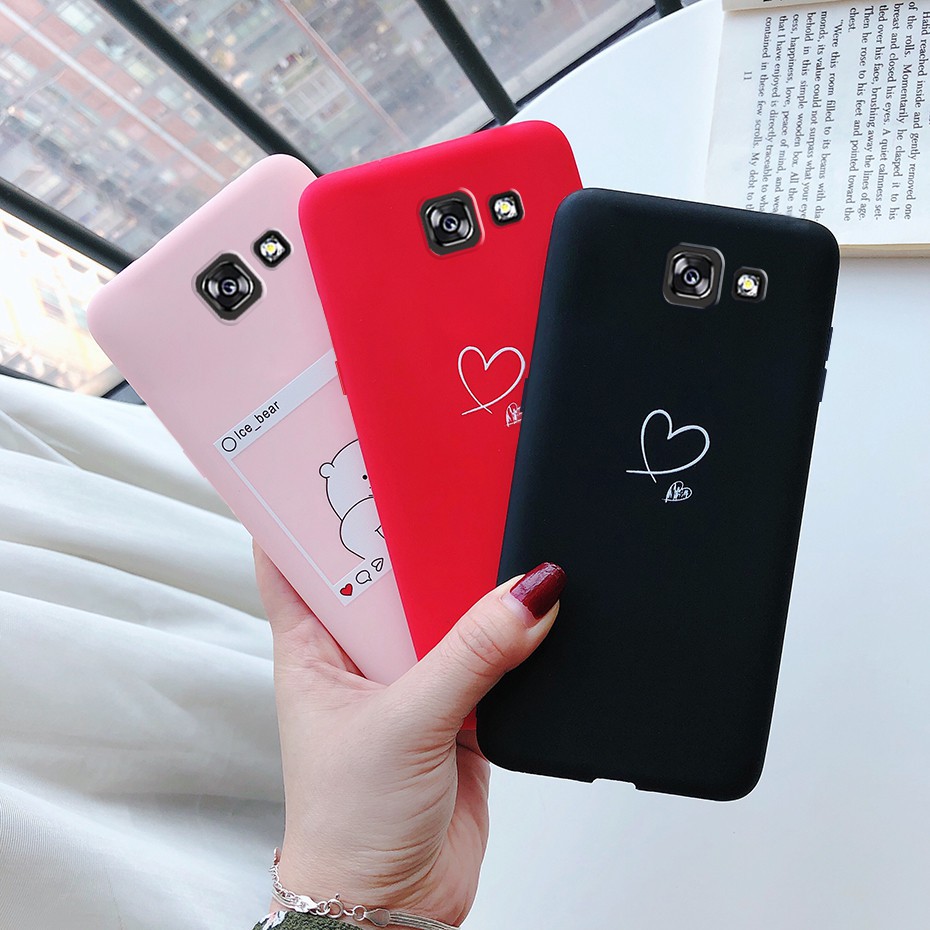 Ốp điện thoại silicon mềm màu trơn mặt nhám G610F cho SAMSUNG GALAXY J7 PRIME ON7 2016