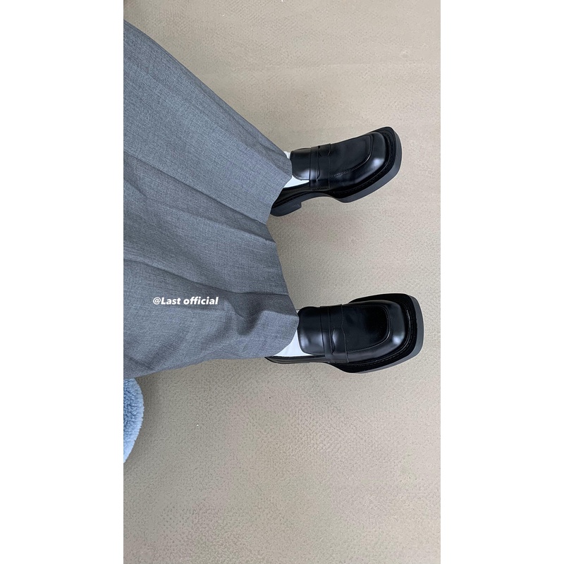 Giày da đế dày phong cách Anh Quốc thời trang xuân hè dành cho nữ