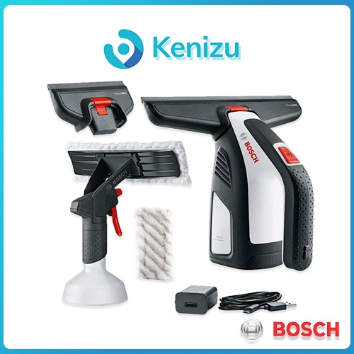 Máy lau kính Bosch không dây, lau kính không để lại vệt nước