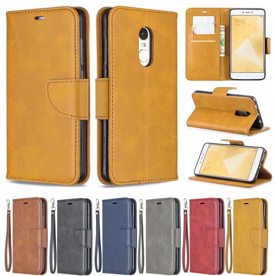 Bao da màu trơn cho Xiaomi Redmi Note 4/4X