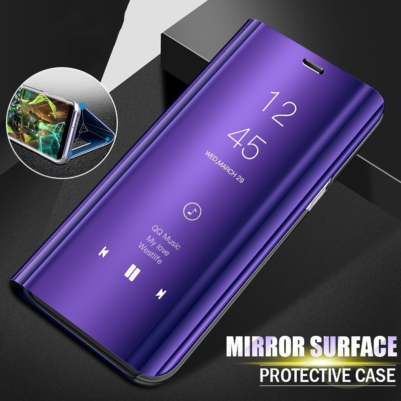 Hsm Fashion Cover Case Xiaomi Redmi Note 4 4x 5 5a 6 6pro Casing Redmi 4x 5a 6 6a Stand Auto Sleep Clear View Flip Mirror Casing