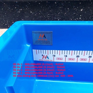 Thước decal dán hồ/tank đo cá KOI