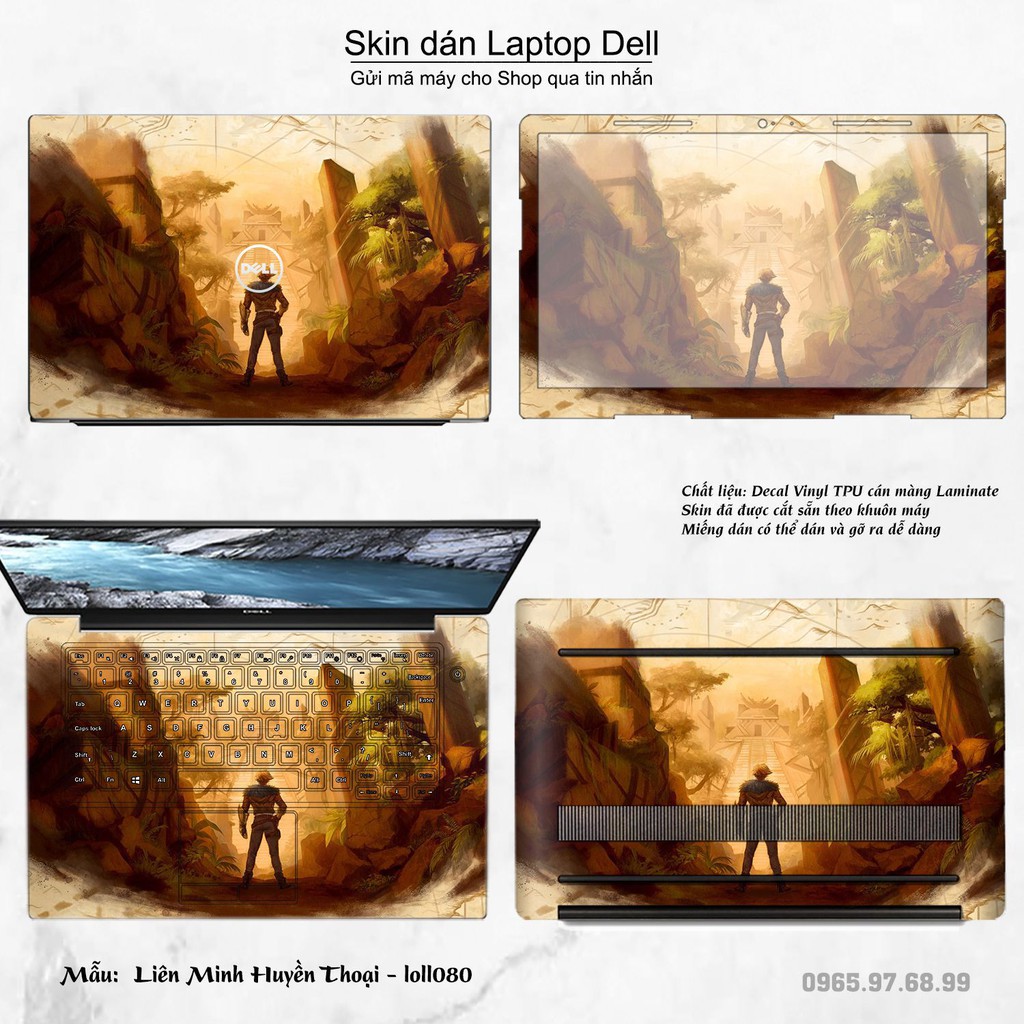 Skin dán Laptop Dell in hình Liên Minh Huyền Thoại nhiều mẫu 11 (inbox mã máy cho Shop)