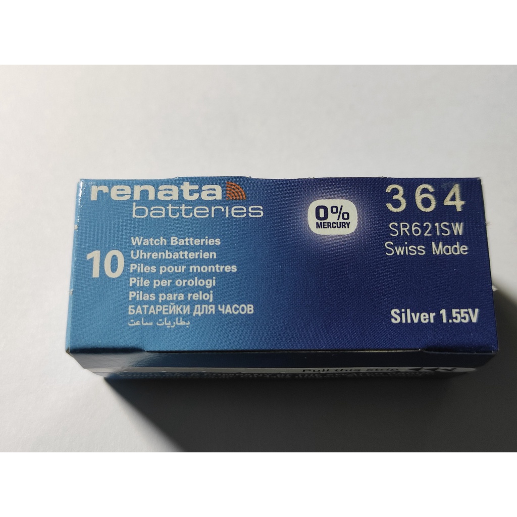 1 Viên Pin Đồng Hồ Renata Thụy Sĩ SR621SW / 364 Loại Tốt