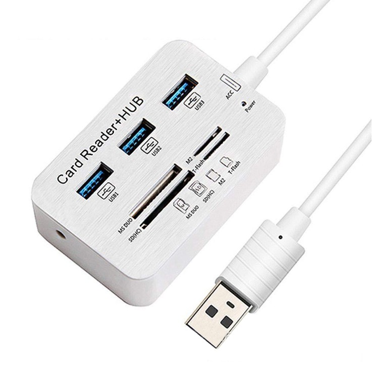 Hub Chuyển Đổi Đa Năng USB 3.0 + Đọc Thẻ Các Loại