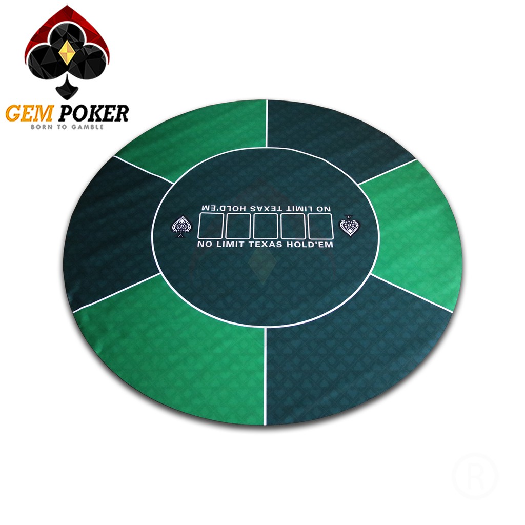 ♛THẢM POKER TRÒN CAO SU CAO CẤP GREEN♛