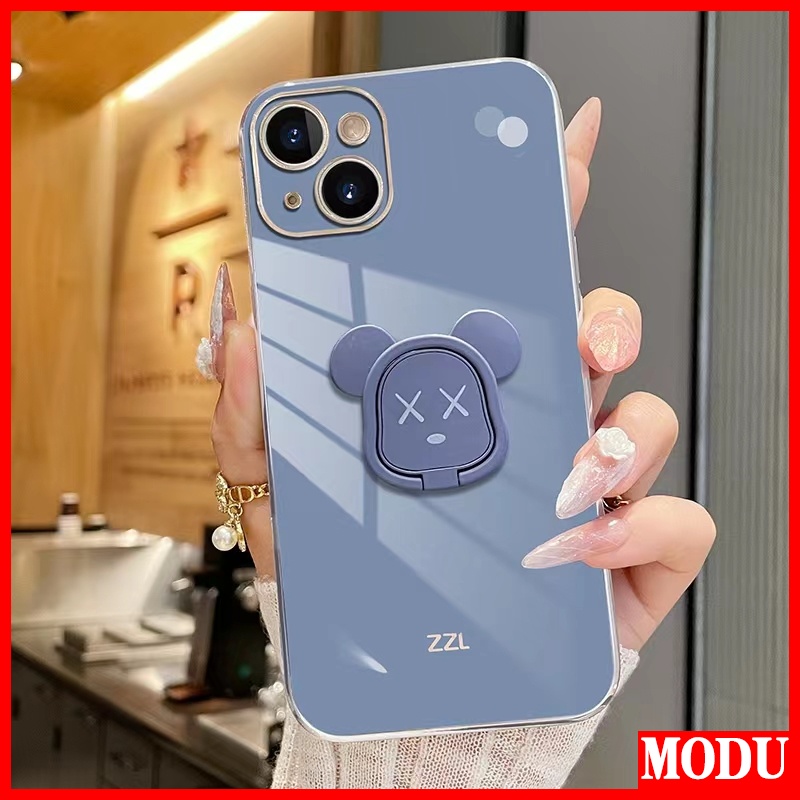 Ốp Điện Thoại Silicon Có Giá Đỡ Hình Gấu Cho Samsung Galaxy A12 A13 A22 A32 A52 A72 M12 A52S 4G 5G