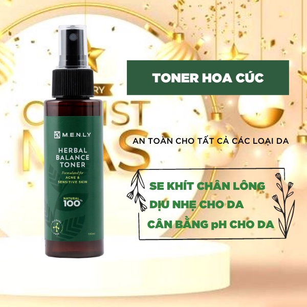 Toner cho nam Menly se khít lỗ chân lông 100ml