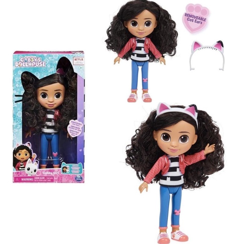 Đồ chơi Gabby Dollhouse: Búp bê Gabby Girl kèm tai mèo tháo được