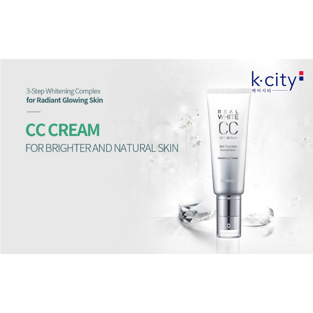 Kem Nền Che Khuyết Điểm Hàn Quốc Real White CC Cream SPF30 PA++ 40ml | BigBuy360 - bigbuy360.vn