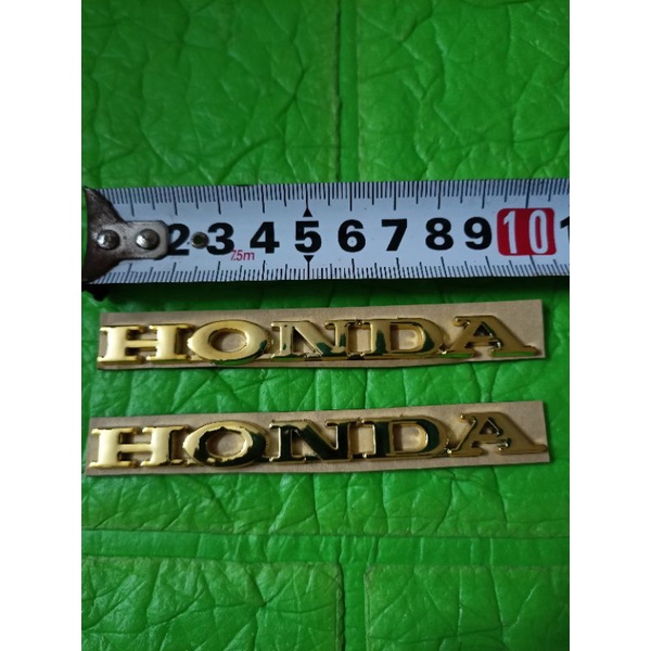 Bộ 2 chữ nổi Honda crôm vàng cứng