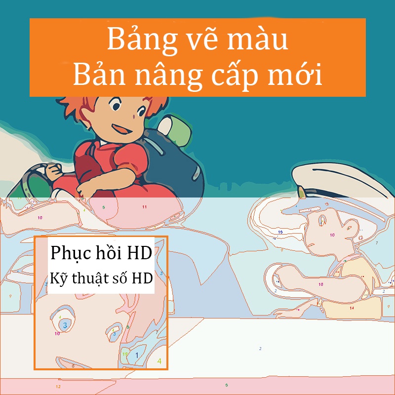 Tranh sơn dầu tự tô hình động vật