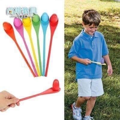 Bộ 6 Thìa + Trứng Gỗ Tập Thăng Bằng Cho Bé (1009TTG)
