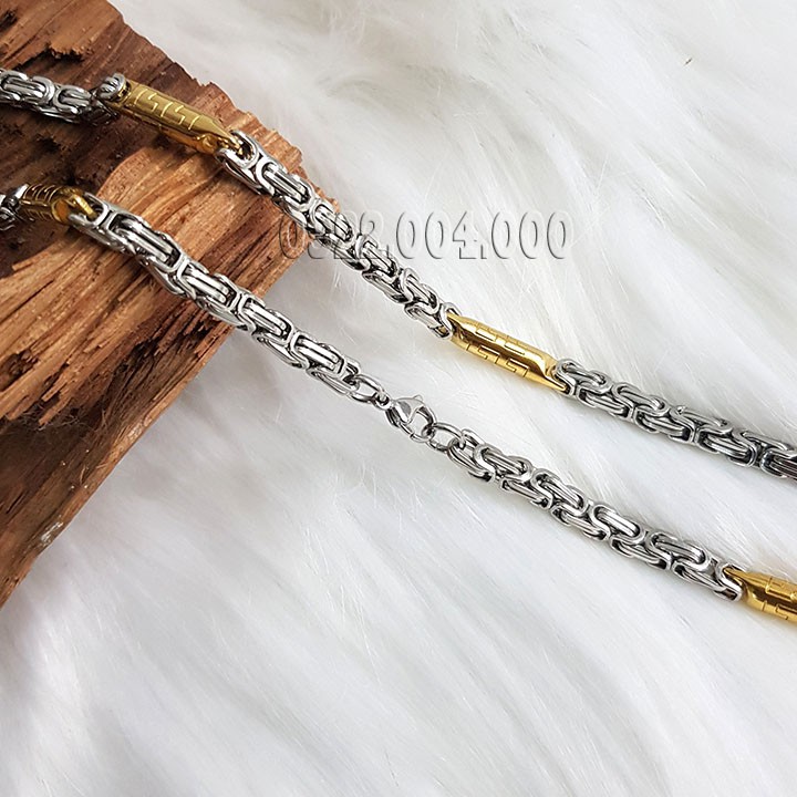 Dây chuyền nam bảng vuông xen trụ DZ806