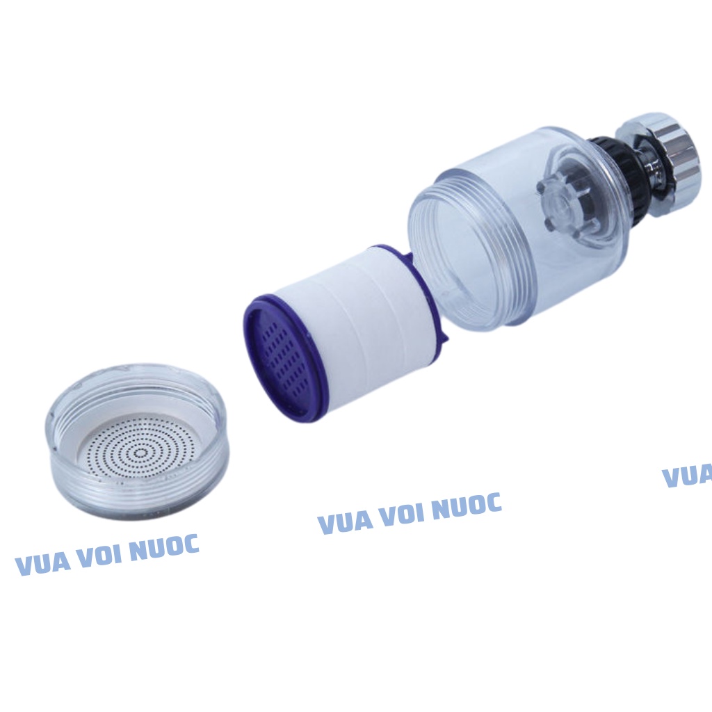 Vòi rửa bát chén tích hợp đầu lọc nước xoay 360 độ VVN360