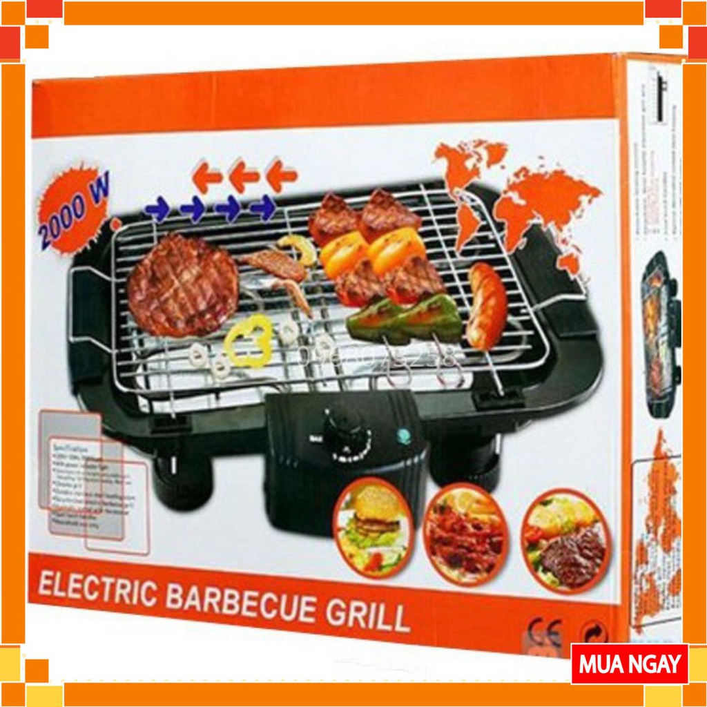 Bếp Nướng Điện Không Khói Electric Barbecue Grill – Bếp Nướng Không Khói Dùng Cho Gia Đình