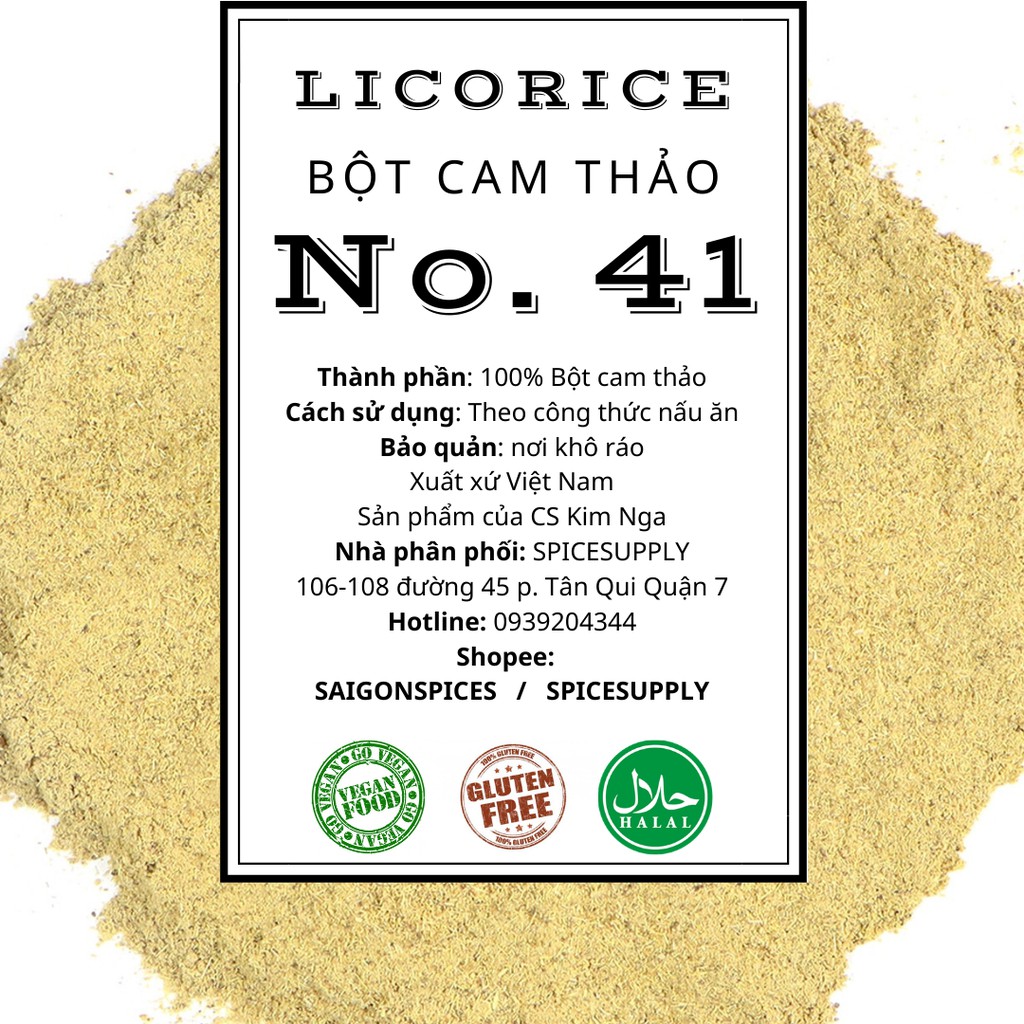 100g Licorice Powder - bột cam thảo hũ 70g nguyên chất giảm cân giảm mỡ dưỡng trắng da