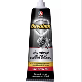 Nhớt hộp số xe ga Caltex Havoline Scooter Gear Oil 80W-90 API GL-5 120ml