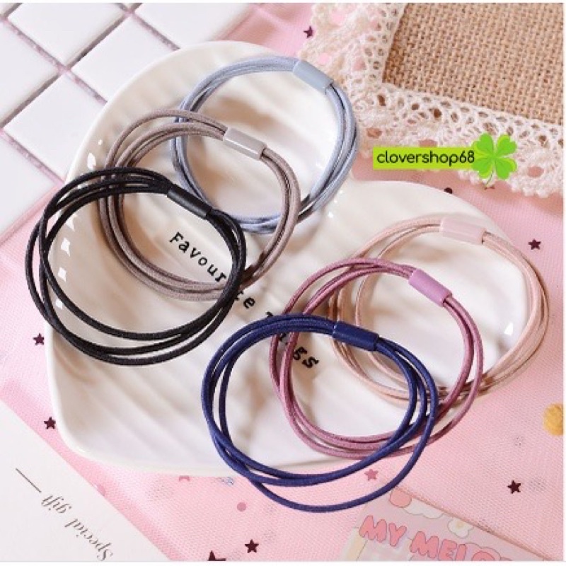 1 Thun cột tóc 3 sợi đàn hồi