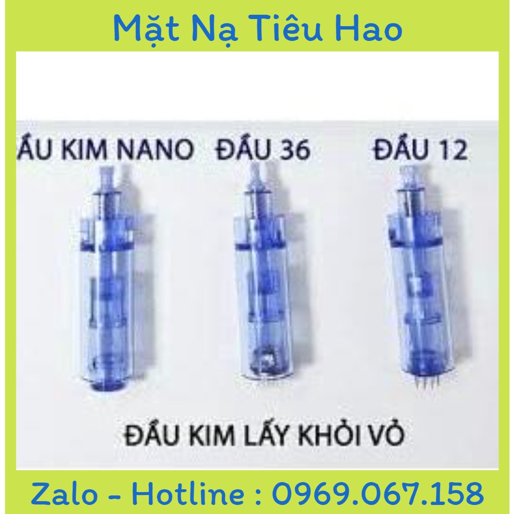 Đầu Kim Nano Xanh Cấy Tảo Cấy Phấn Lẻ Dùng Trong Spa Thẫm Mỹ Viện