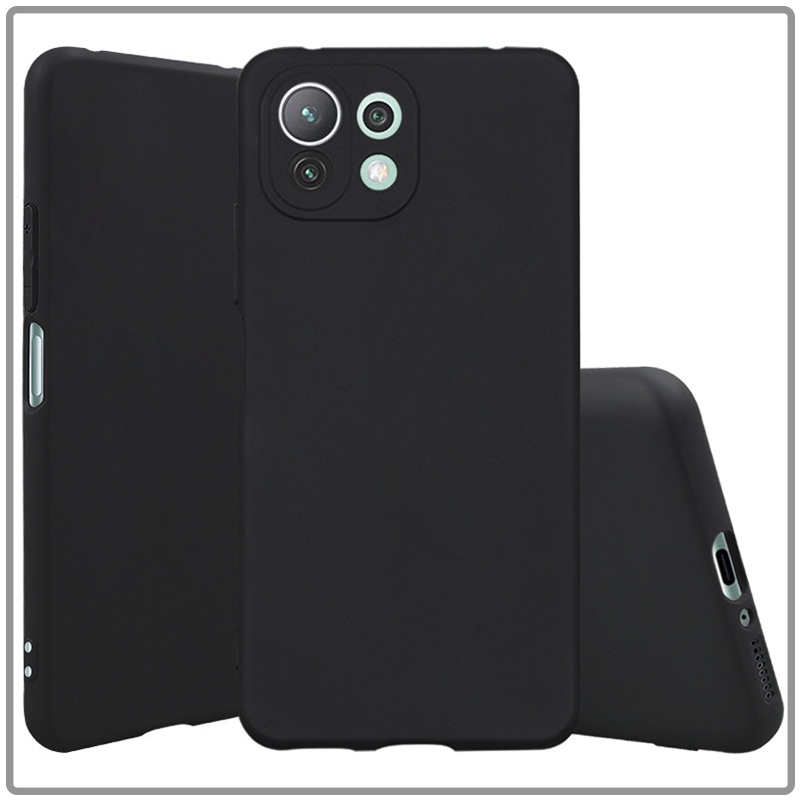 Ốp lưng cho Xiaomi Mi 11 Lite 4G - 5G - NE TPU dẻo đen nhám, che Camera